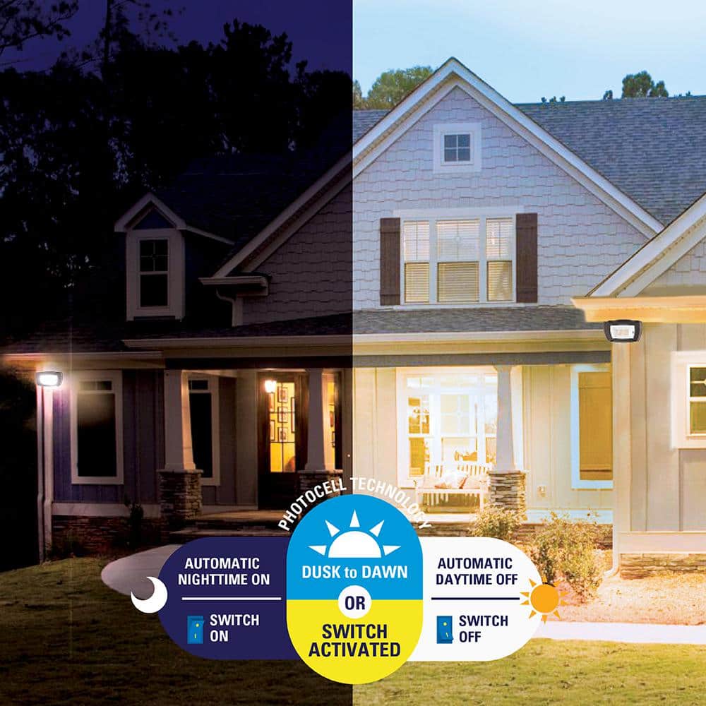 Bronze Outdoor Integrated LED Floodlight with Remote Control