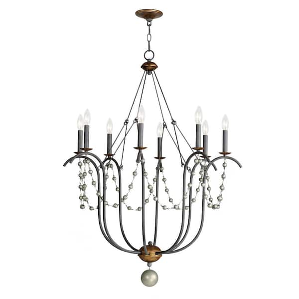 Formosa 8-Light Gold Chandelier
