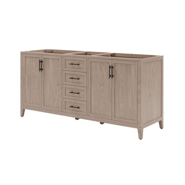 Fresca Silas 72 in. Bath Vanity Cabinet without Top in Vanilla Oak