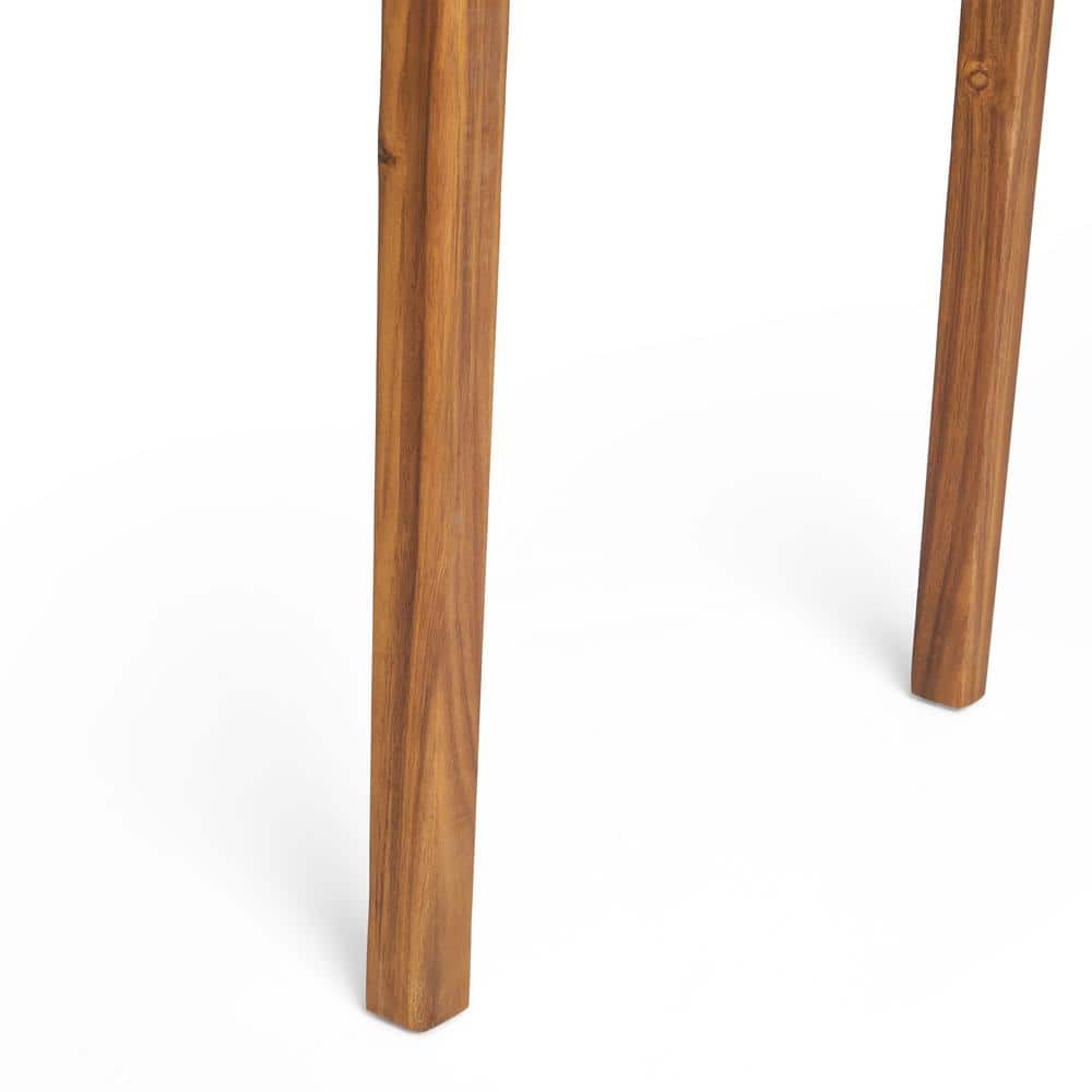 Polaris Teak Acacia Wood Outdoor Rectangle Bar Table