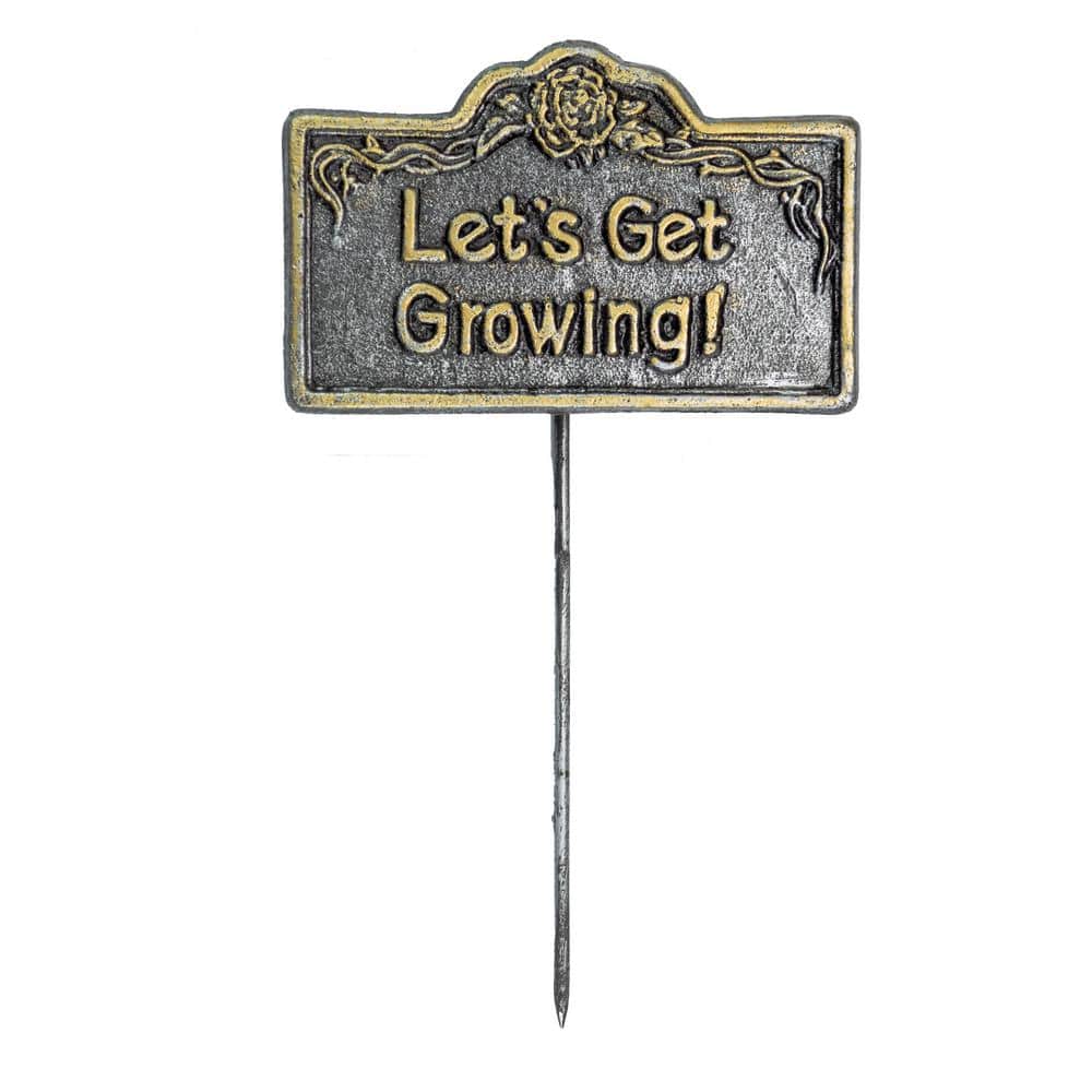 Garden Marker Lets Get Growing Sign