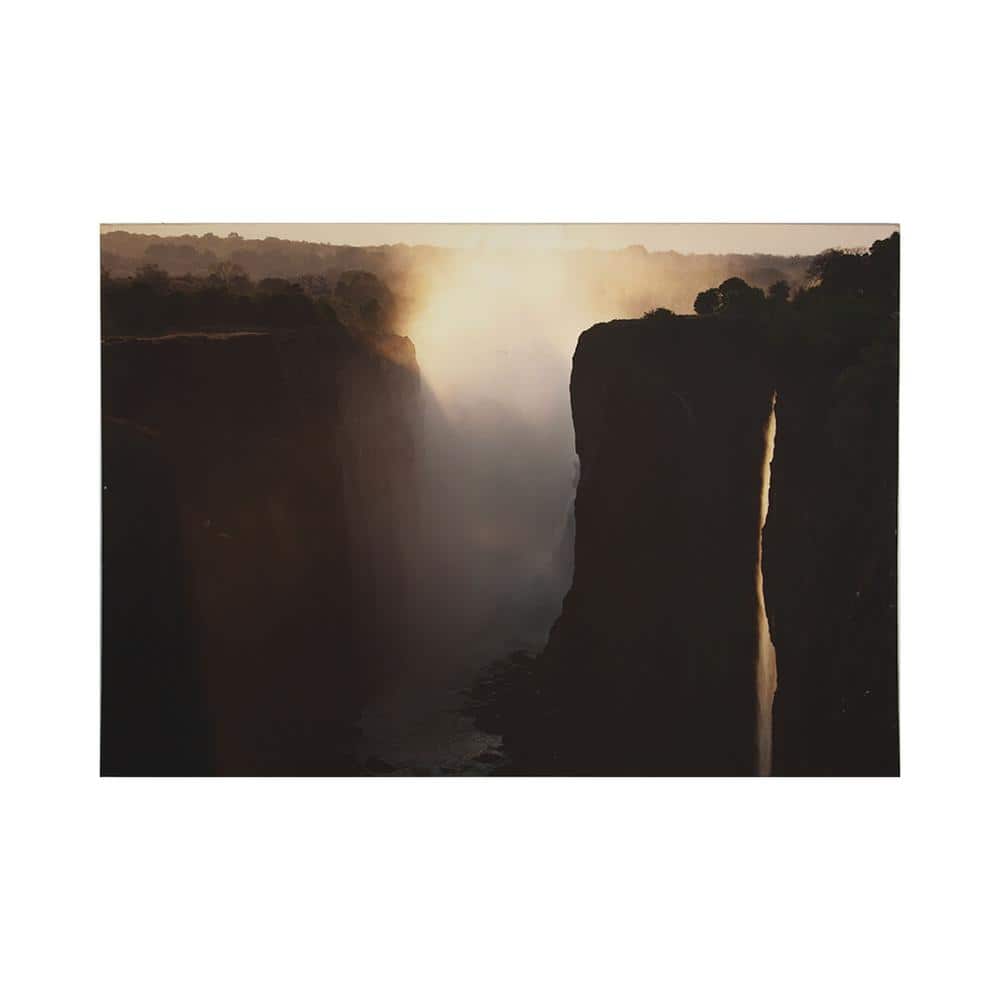 Twilight Peaks Sunset Landscape Canvas Wall Art
