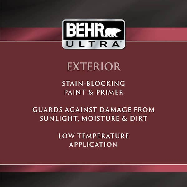 BEHR Ultra 5 gal. #S-G-160 California Poppy Flat Exterior Paint & Primer