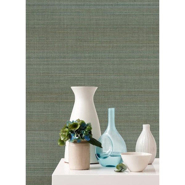 Jia Charcoal Paper Weave Grasscloth Wallpaper