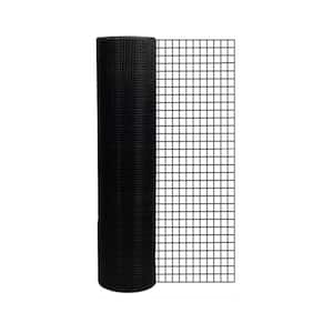 1/4 in. x 2 ft. x 50 ft. 21 Gauge Black Vinyl Coated Hardware Cloth Welded Cage Wire Chicken Fence Mesh