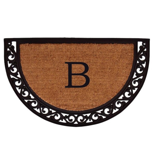 Calloway Mills Ornate Scroll 30 in. x 48 in. Coir Monogrammed Door Mat (Letter B)