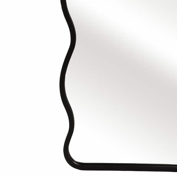 Liv & Skye Black 23 in. W x 55 in. H Specialty Curvy Edged Metal