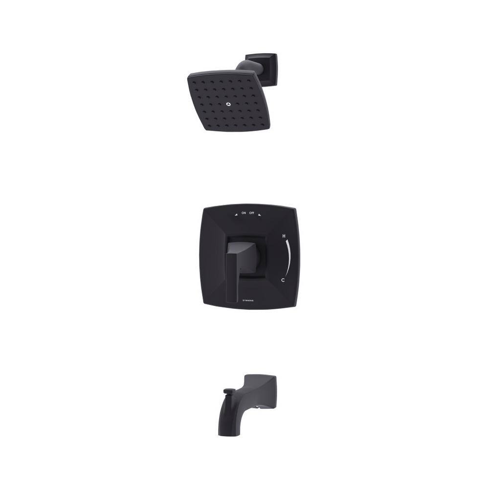 Oak HydroMersion Single Handle Tub and Shower Faucet Trim Kit in Matte Black 1.5 GPM (Valve Not Included) price history on PriceWatchPro