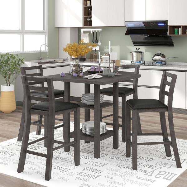 4 person square dining table