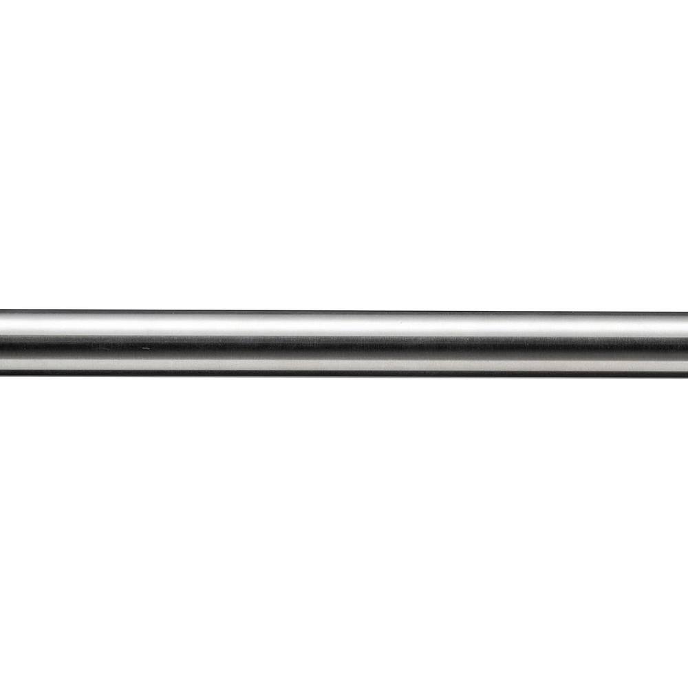 Adjustable Brushed Nickel Tension Shower Curtain Rod 40-72in