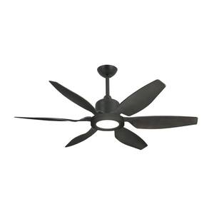 Titan II Wi-Fi 52 in. Resin Indoor/Outdoor Oil Rubbed Bronze Smart Ceiling Fan with Remote Control with 610 LED Light