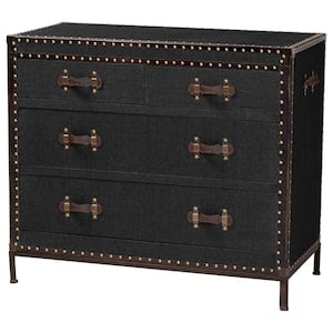 Benton Black 36.6 in. Accent Cabinet