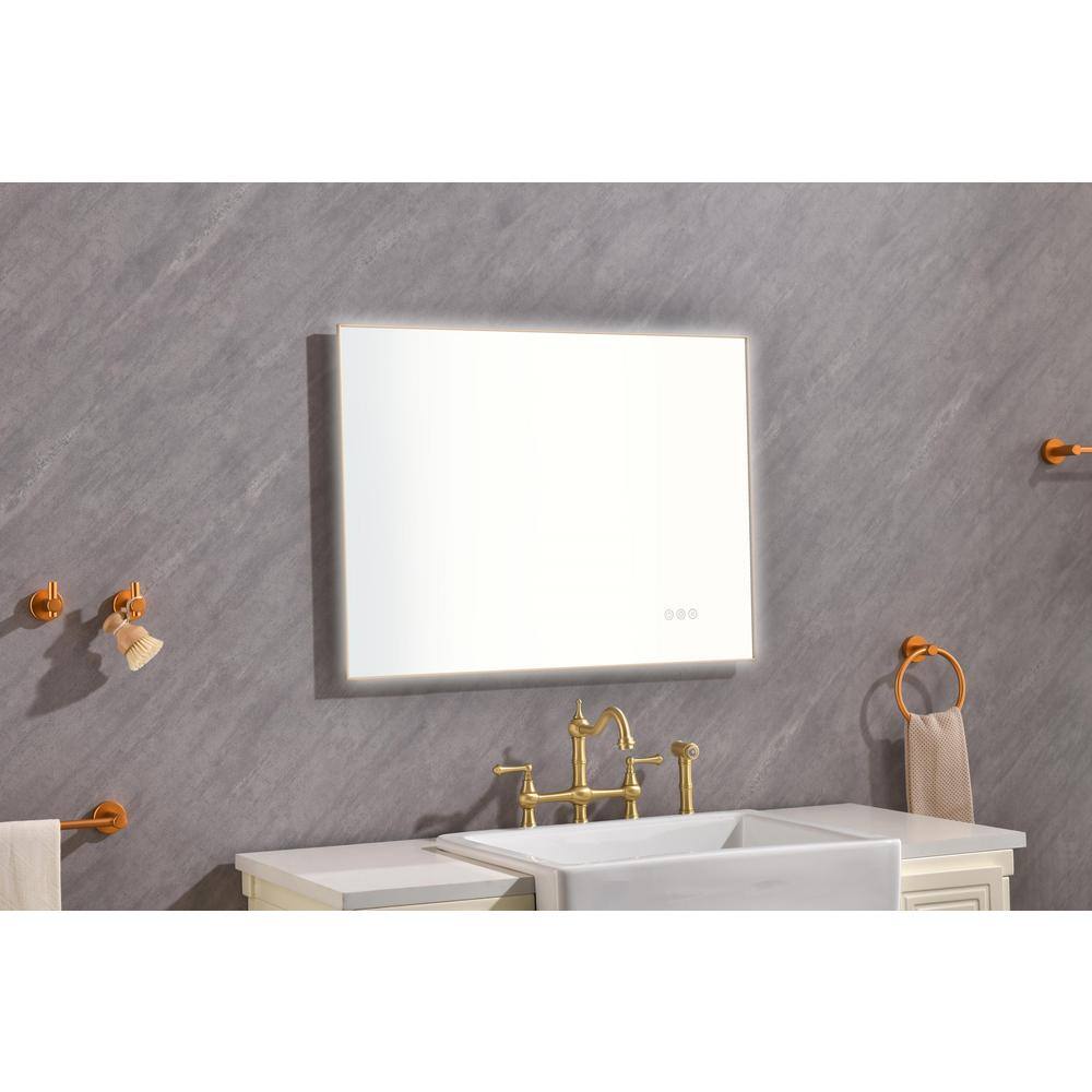 32 in. W x 24 in. H Rectangular Framed LED Lighted Wall Mounted