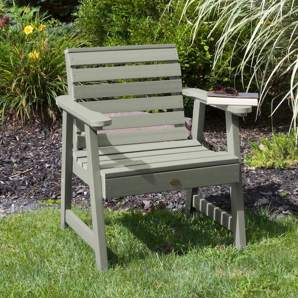 Highwood Weatherly Eucalyptus Recycled Plastic Outdoor Garden Chair