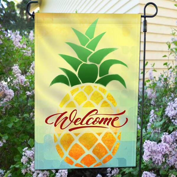 Lantern Hill Pineapple Welcome Garden Flag 12" x 18" Double Sided 