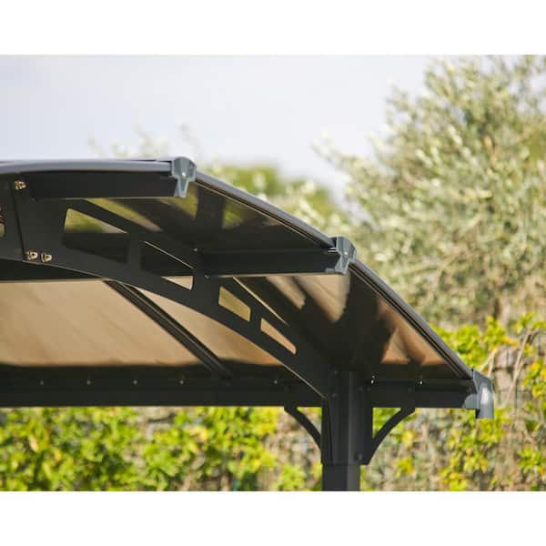 Tucson 12 ft. x 16 ft. Gray/Bronze Outdoor Hard Top Gazebo