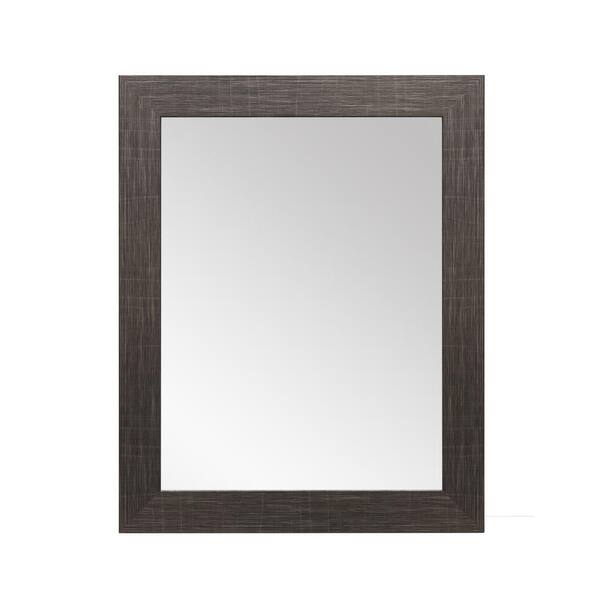 BrandtWorks Medium Rectangle Black Modern Mirror (38 in. H x 32 in. W)
