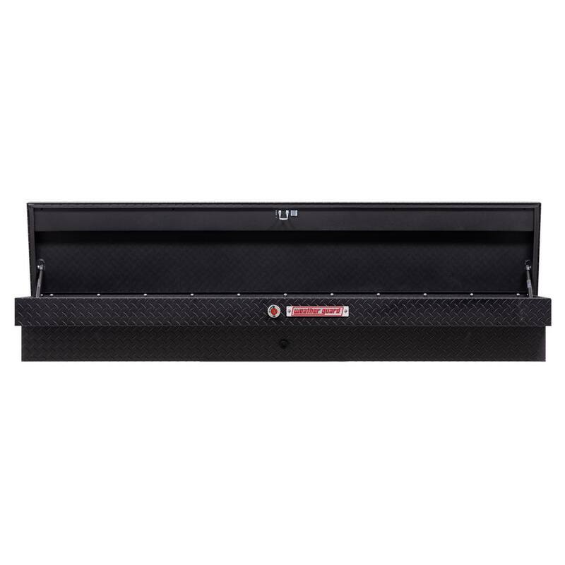 87.25 in. Matte Black Aluminum Long Lo-Side Truck Tool Box