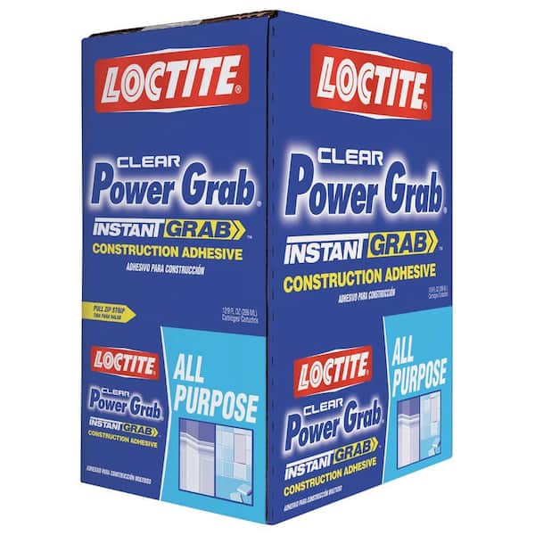 Loctite 9 fl. oz. Clear Power Grab All Purpose Construction Adhesive (12-Pack)