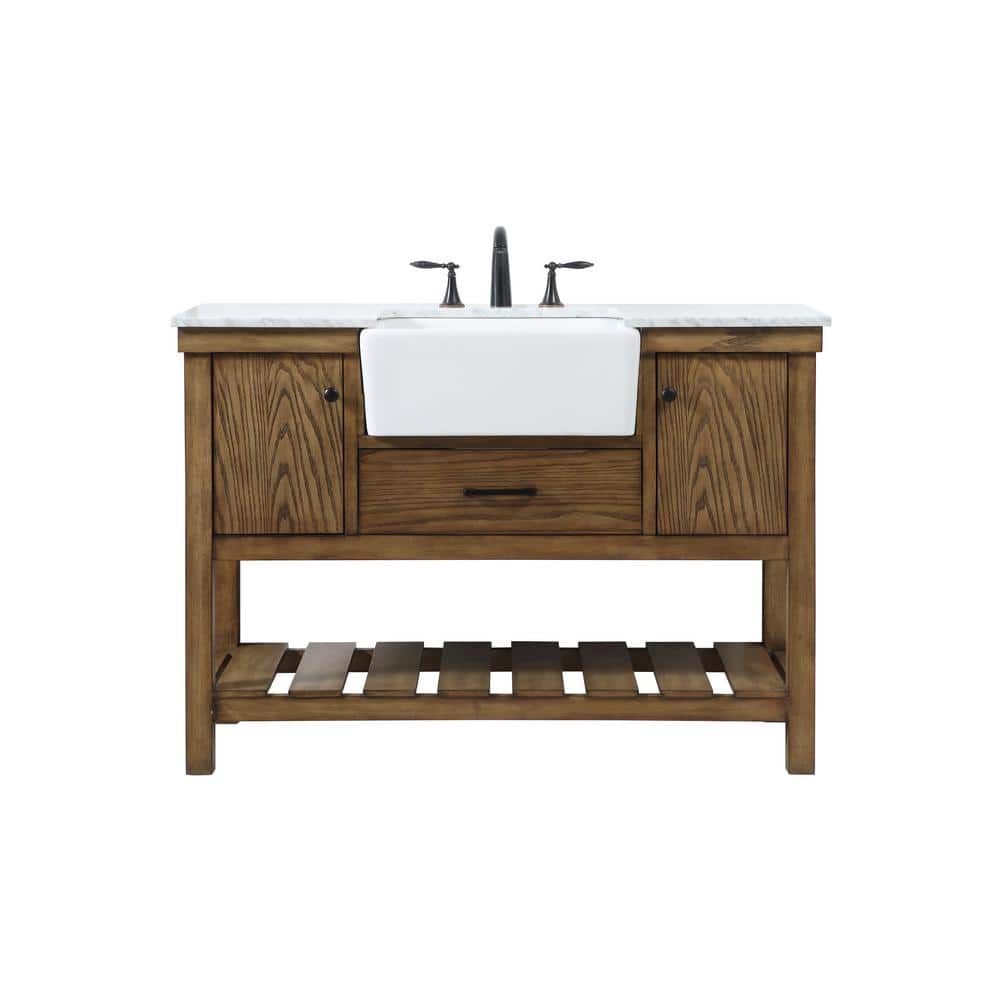 Simply Living 48 in. W x 22 in. D x 34.125 in. H Bath Vanity in Driftwood w
