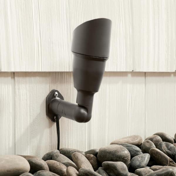 Textured Architectural Bronze Outdoor Landscape Surface Mount Bracket (1-Pack)