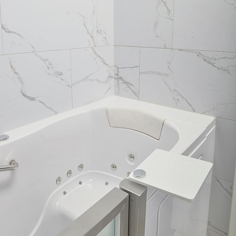 Royal 52" White Acrylic Hydro Massage Walk-In Bathtub