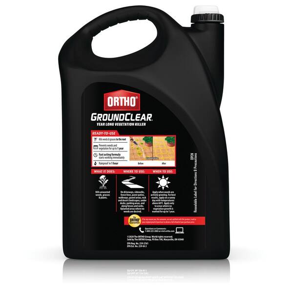Ortho Groundclear Year Long Vegetation Killer 1 33 Gal Refill 0445510 The Home Depot