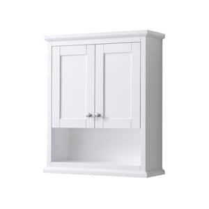 Avery 25 in. W Bathroom Storage Wall Cabinet in White