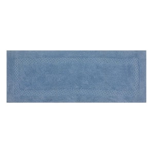 Classy 100% Cotton Bath Rugs Set, 21 in. x54 in. Runner, Blue