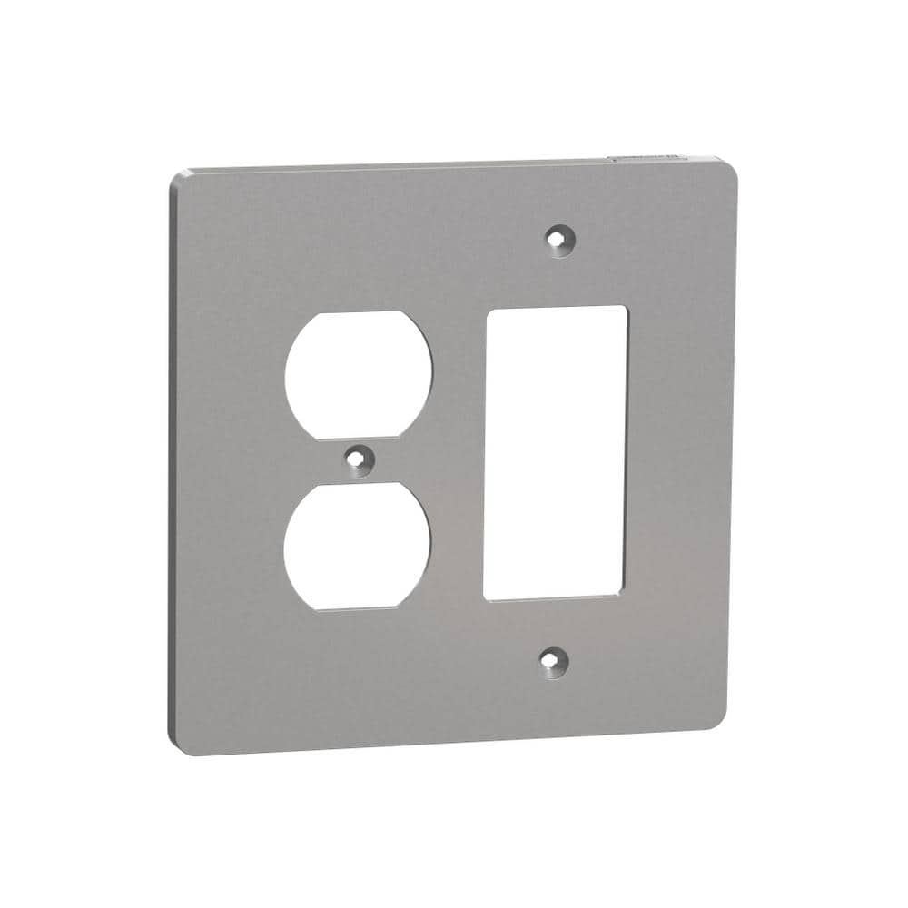 X Series 2-Gang Midsize Plus Combination Decorator/Rocker Duplex Outlet Wall Plate Matte Gray price history on PriceWatchPro