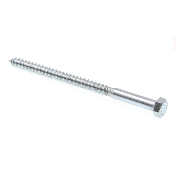 A307 Grade A Zinc Plated Steel 3/8 in. x 6 in. External Hex Lag Screws (15-Pack)