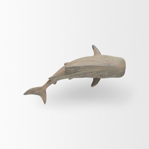 Mercana Resin Willa Small Gray Whale Shark Sculpture