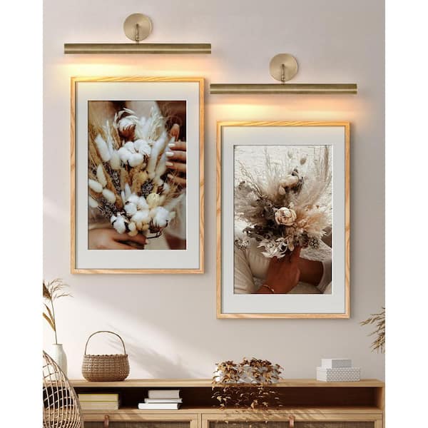 s*l様 C.Pissarro 風景画 ゴールドフレーム インテリア 壁掛け 格 KLOOOR 23.6 in. W x 2.16 in.H Dimmable Brass Wall Sconce 180