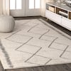 JONATHAN Y Zaina Moroccan Beni Souk Cream/Gray 5 Ft. X 8 Ft. Area Rug ...