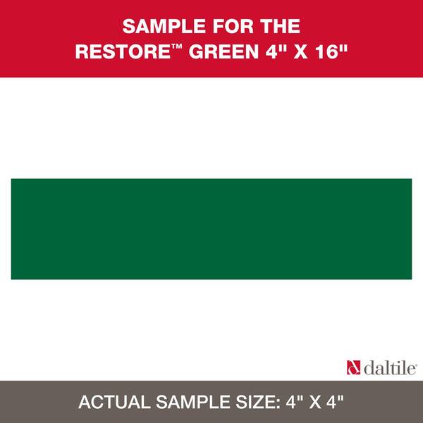 Daltile Restore Green 4 in. x 4 in. Glazed Ceramic Sample Tile