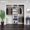 Impressions Basic 60 in. W - 120 in. W White Wood Closet System