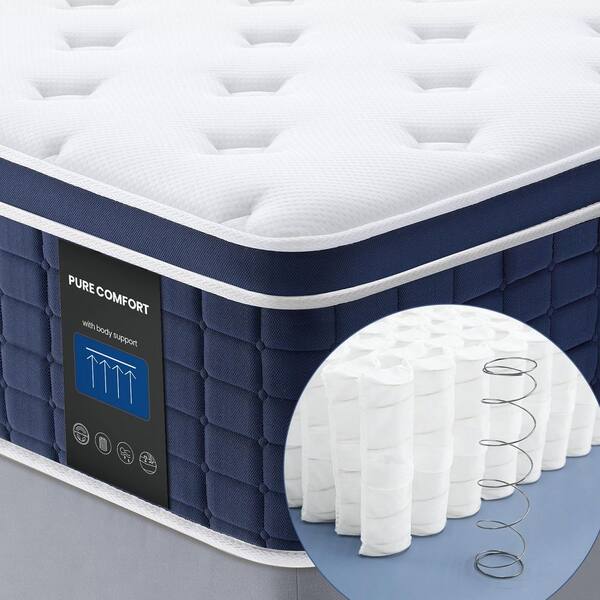Coolvie Upgraded California King Size Mattress Medium Plush Gel