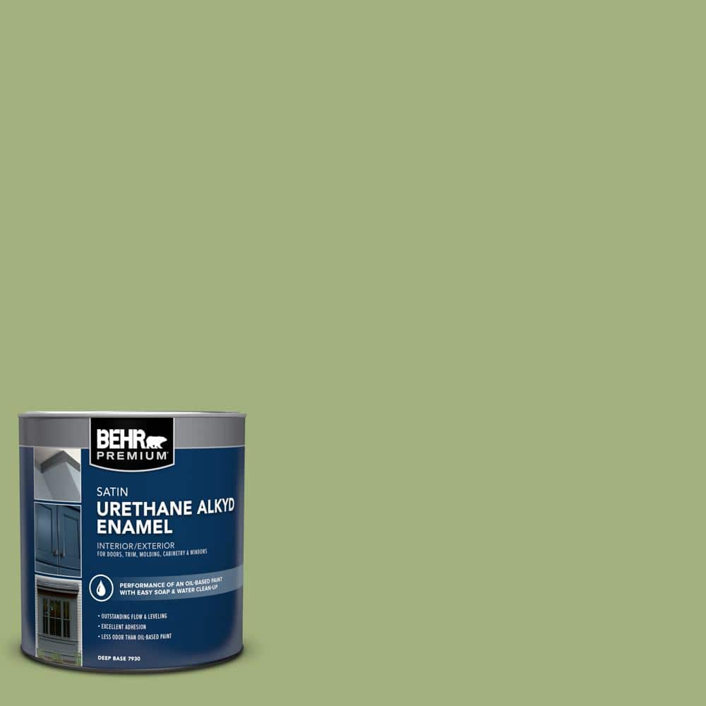 1 qt. #AE-34 Meadow Green Satin Enamel Urethane Alkyd Interior/Exterior Paint price history on PriceWatchPro