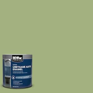 1 qt. #AE-34 Meadow Green Satin Enamel Urethane Alkyd Interior/Exterior Paint