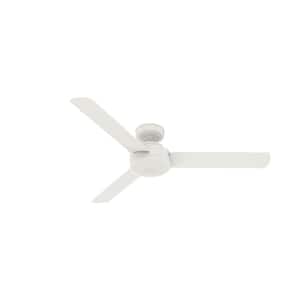 Presto 52 in. Indoor Matte White Ceiling Fan with Wall Control For Bedrooms