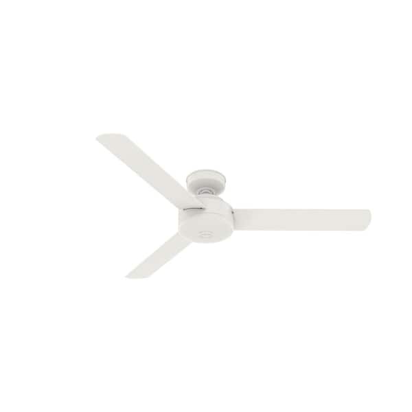 Hunter Presto 52 in. Indoor Matte White Ceiling Fan with Wall Control For Bedrooms