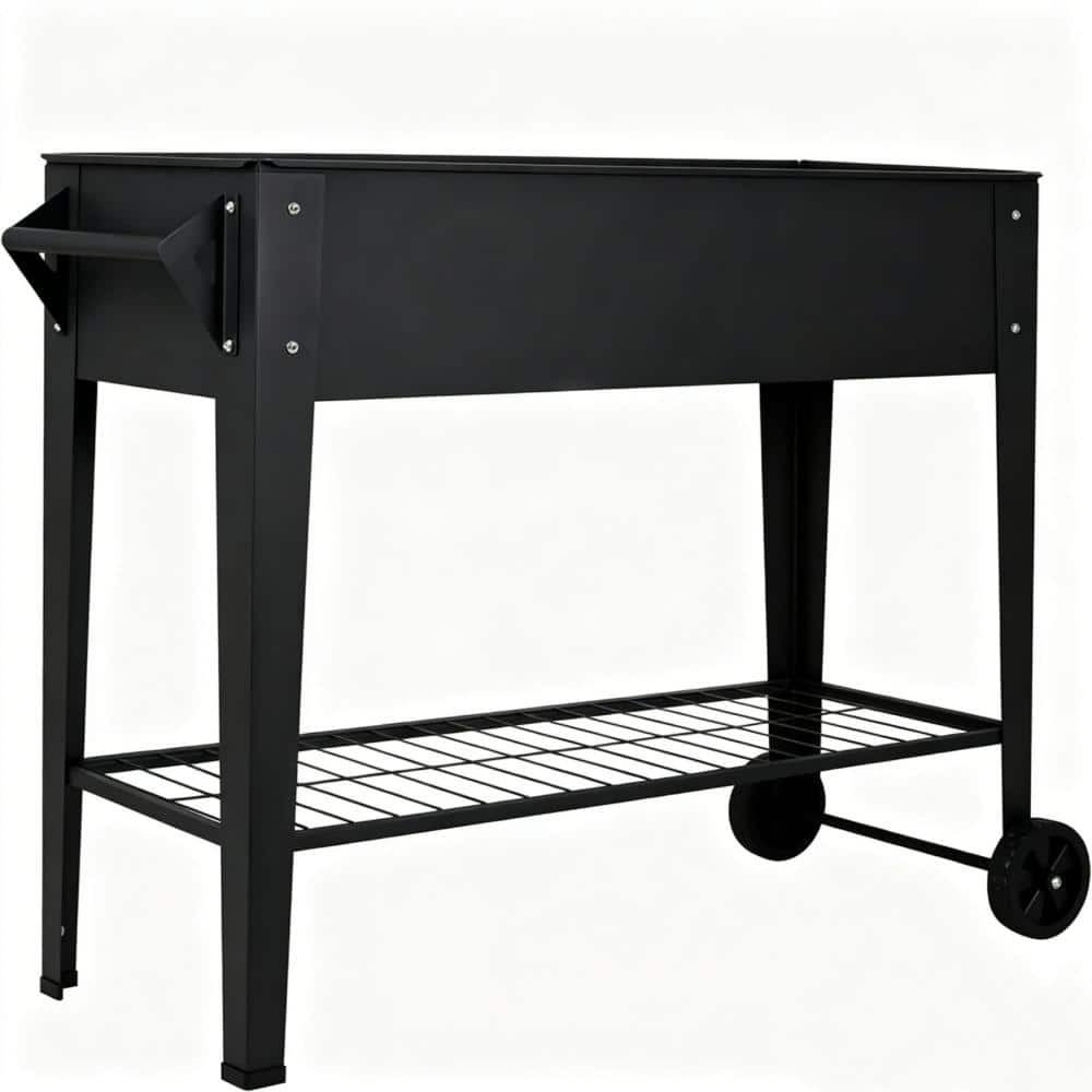 32 Inch Tall Mobile Raised Garden Bed with Wheels – 400 Lbs Capacity Steel Planter Box for Vegetables Herbs price history on PriceWatchPro