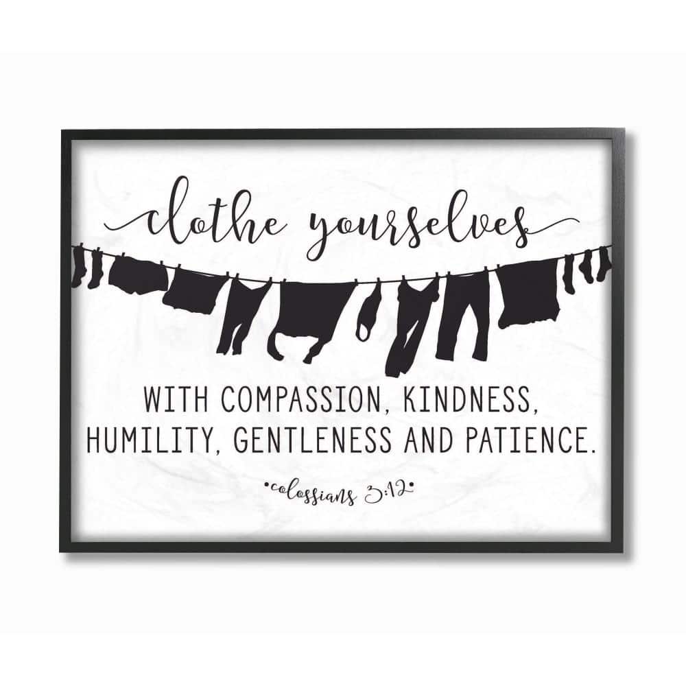 16 in. x 20 in. Clothe Yourselves With Compassion Clothesline by Lette