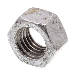 Finished Hex Nuts, 1/2 in.-13, A563 Grade A Hot Dip Galvanized Steel (50-Pack)