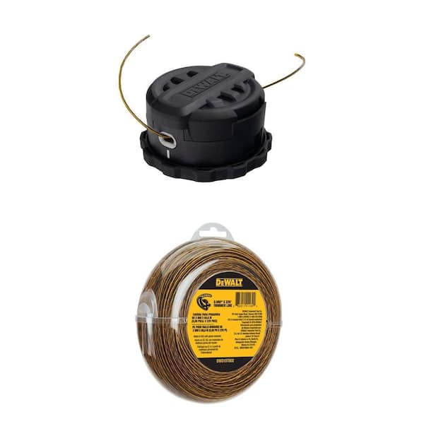 Quickload Dual Line Trimmer Spool Head and 0.080 in. x 225 ft. Replacement Line Combo