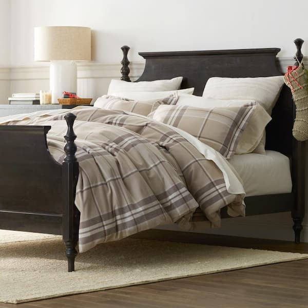 New In Package The Company Store Contempo Flannel sale Queen Bedding Set