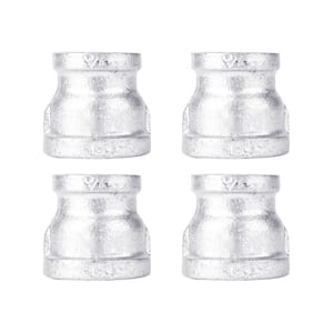 1 in. x 3/4 in. Galvanized Iron FPT x FPT Reducing Coupling Fitting (4-Pack)