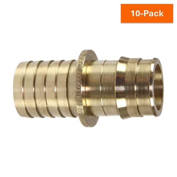 ProPEX 1 in. PEX-A Expansion Barb x 1 in. PE Lead-Free Brass Polyethylene Coupling (10-Pack)