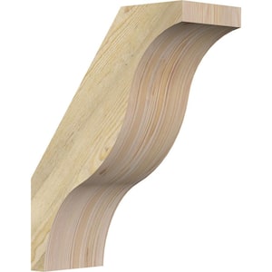 6''W x 14''D x 18''H Funston Rough Sawn Knee Brace, Douglas Fir