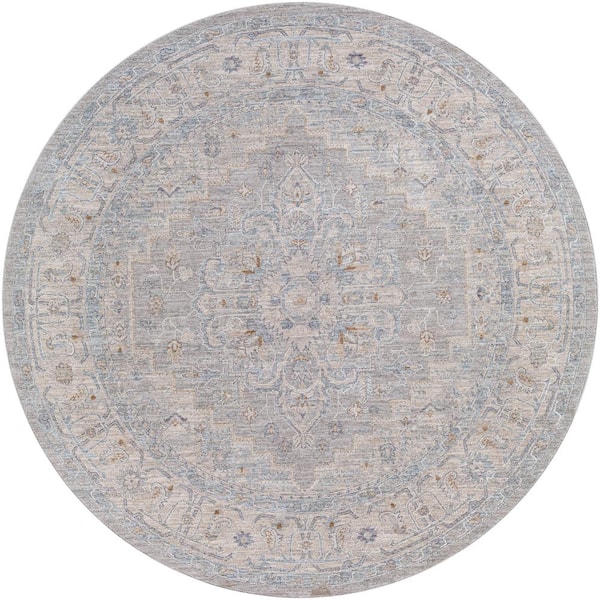 Artistic Weavers Shuri Light Gray 7 ft. Round Indoor Area Rug